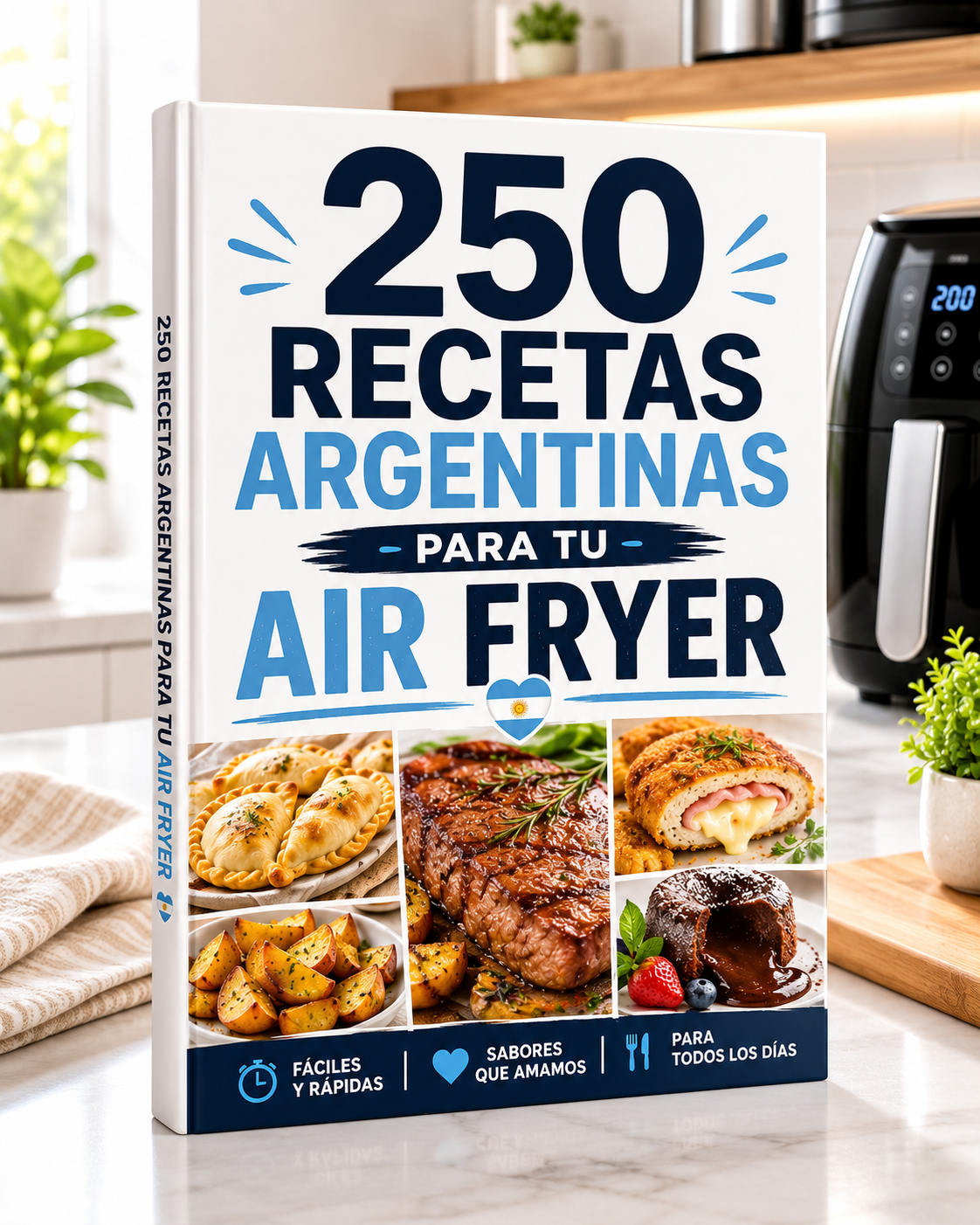 250 Sabores Argentinos para tu Air Fryer